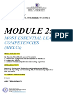 Most Essential Learning Competencies (Melcs) : Study Notebook