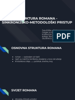 Struktura Romana - Sinkronijsko-Metodološki Pristup