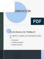 Planificación anual de auditoría interna