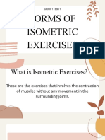 Forms of Isometric Exercises: Group 1 - BSN 1