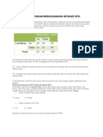 Uji Chi Square Dengan Menggunakan Aplikasi SPSS