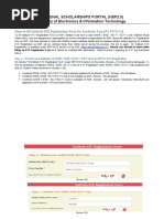 National Scholarships Portal (Nsp2.0) Ministry of Electronics & Information Technology