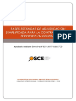 Bases Estándar de Adjudicación Simplificada para La Contratación de Servicios en General