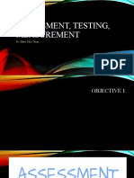 Assessment, Testing, Measurement: Dr. Mary Jane Guan