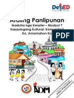 Ap2 - Q2 - M7 - Kasaulogang Kultural Sa Komunidad Ko Amumahon Ko - V4