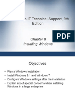 A+ Guide To IT Technical Support, 9th Edition: Installing Windows