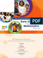 Early Childhood Mathematics: Assessment in Manual