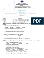 Grade 4 Summative Test for Science and Music Covers Key Concepts