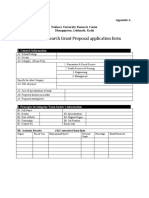 Application Form PU Faculty Research