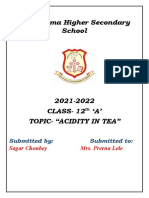 Acidity in tea: A study of different preparation methods