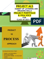 Project Als: Assessment of Listening and Speaking Skills FOR CLASS XII 2021-22