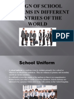 Design of School Uniforms in Different Countries of The World