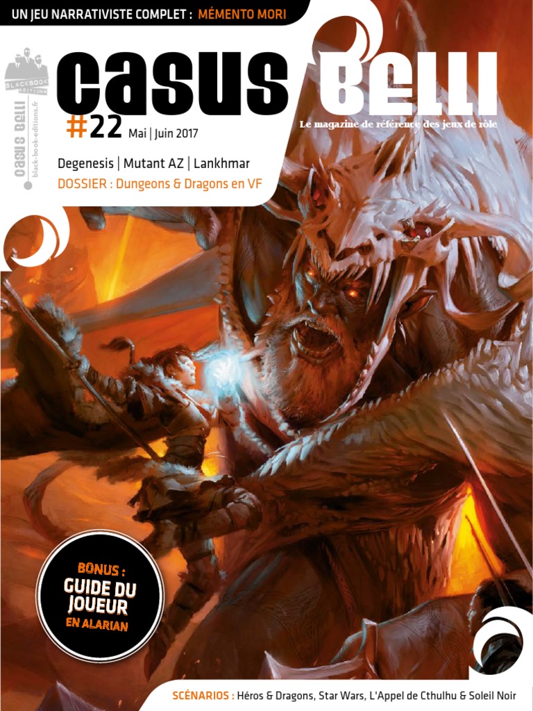 Lot de 10 Casus Belli V1 entre 109 et 122 - avec leur encart