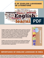 Importance of English Language and Literature