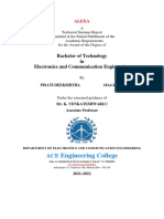 Engineering College: Bachelor of Technology in Electronics and Communication Engineering