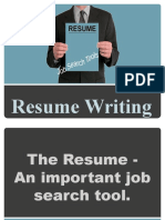 Resume Writing Powerpoint - FINAL