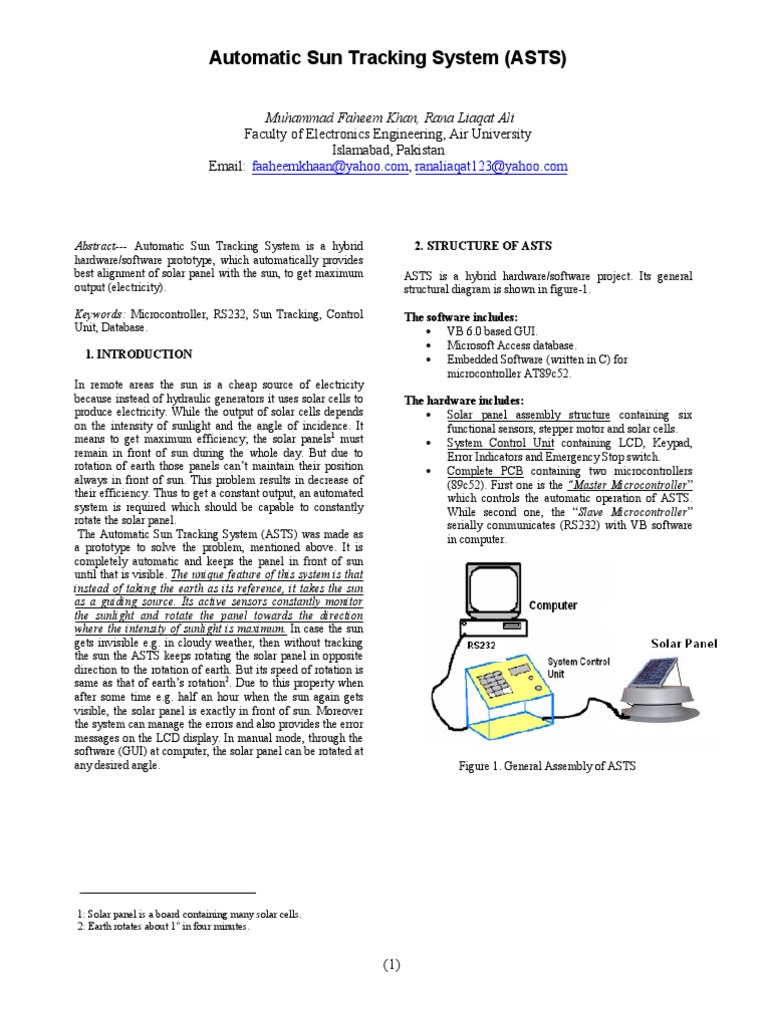 Automatic Sun Tracking | PDF