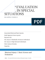 Pre Op Evaluation of Acl in Special Situations - SVG