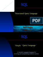 Structured Query Language: Rita Sinha Iucaa