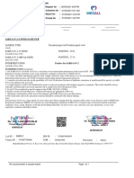 Molecular Biology: Investigation Observed Value Unit Biological Reference Interval