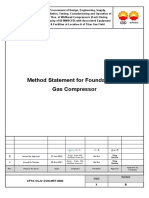 CPTA-CCJV-CON-MST-0002 Method Statement For Foundation of Gas Compressor Top 27-1-22