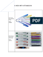Bảng Mẫu Bút Gửi Khách Hàng