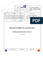 Method Statement For Concrete Wall