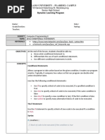 Lesson13 - DLP14 - Java Conditional Statements