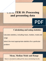 CHAPTER 10: Processing and Presenting Data