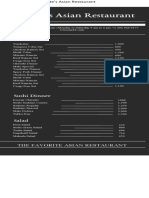 Sample Menu