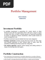 Modern Portfolio Management