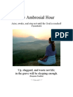 The Ambrosial Hour: Excerpts on Making the Best Use of the Precious Early Morning Hours