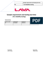 Sample Requirement and TAT V1.0