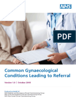 Common Gynaecological Conditions Leading to Referral - 071118