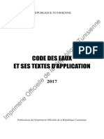 Tunisie Code 2017 Eaux