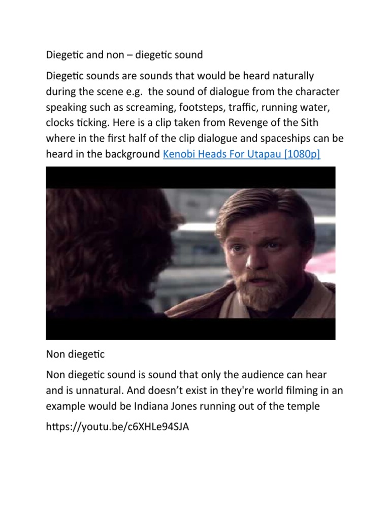 Diegetic and Non Diegetic Sound PDF