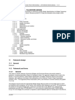 Iowa DOT Falsework Design Manual Section Overview