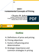MM140 - Unit I - Fundamental Concepts of Pricing