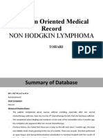 Problem Oriented Medical Record: Non Hodgkin Lymphoma