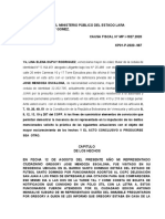 Actuaciones A La Fiscalia Segunda de Gregory Mendoza Escalona