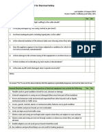 Visual Inspection Checklist For Electrical Safety: Portable Electrical Equipment Yes No