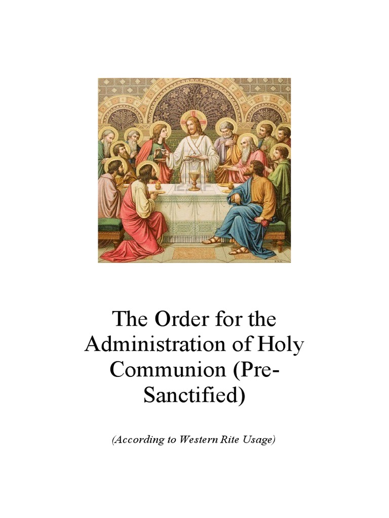 The Western Orthodox Liturgy - (Deacon) | PDF | Eucharist | Altar