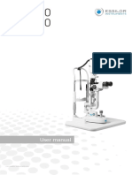 User Manual for Slit Lamp Microscope