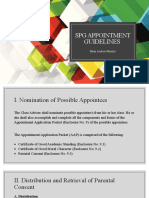 SPG Appointment Guidelines