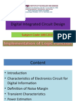 Digital Integrated Circuit Design: Subject Code:18EC2019