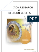 Operation Research & Decision Models Edited