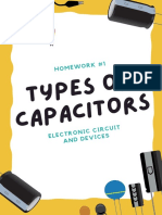 Homew ORK #1: Types of Capacito RS