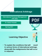 International Arbitrage: International Financial Management (FIN 263) Dr. Abdul Haseeb Spring-2021