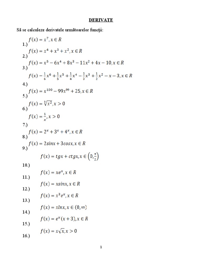 1 Derivate | PDF