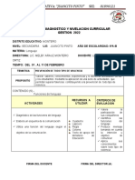 PLAN DE DIAGNOSTICO y NIVELACION 2022 JP